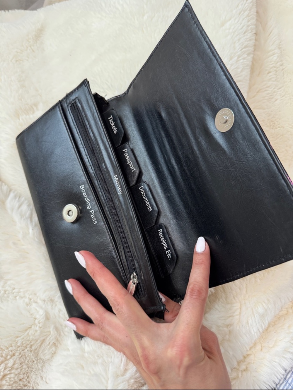 Travel Organizer Wallet - Women's Document Clutch